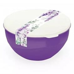 Миска Полимербыт Lavender с крышкой сиреневая 3 л