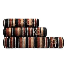 Полотенце Togas Эрве 50 х 100 см хлопок коричнево-черное