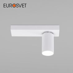 Накладной светодиодный светильник Eurosvet Flank 20139/1 LED белый, поворотный спот 4200 К