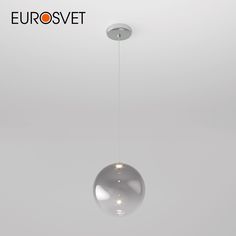 Подвесной светильник Eurosvet Wonder 50230/1 LED с дымчатым стеклянным плафоном 4200К