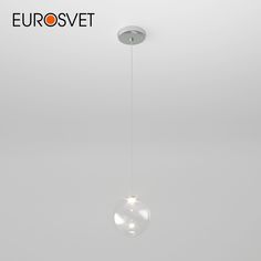 Подвесной светильник Eurosvet Wonder 50232/1 LED с прозрачным стеклянным плафоном 4200К