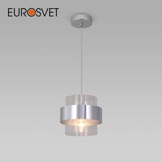 Подвесной светильник Eurosvet Arcada 50243/1 хром прозрачный стеклянный плафон E27