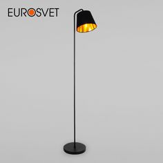 Торшер Eurosvet Montero 01135/1 черный с металлическим абажуром E27