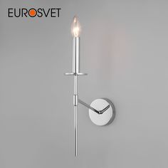 Настенный светильник Бра Eurosvet Anders 60142/1 хром в классическом стиле Е14