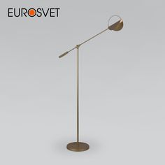 Напольный светильник Eurosvet Grazia 01142/1 золото в стиле лофт 9 Вт G9
