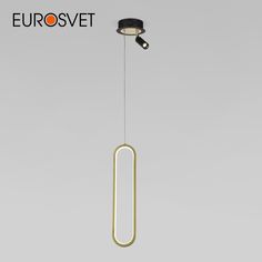 Подвесной светодиодный светильник Eurosvet Spire 90269/1 черный золото и спот 4200 К