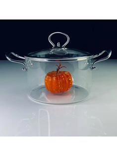 Кастрюля стальная с крышкой Lenardi 2,2л 588-482