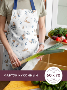Фартук рогожка 60х70 Mia Cara, 30392-1 Зайчики