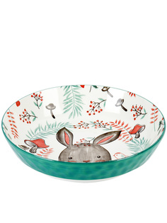 Тарелка глубокая Nouvelle Kawaii Forest Rabbit фарфоровая 21 см 9902962
