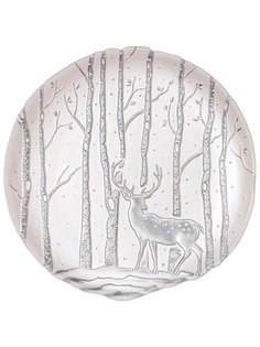 Тарелка Bronco Glamour night стеклянная 21 см 336-218