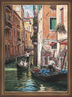 Картина Графис на стену для интерьера Лучи солнца. Венеция 50х70 см GRAF 20017/3