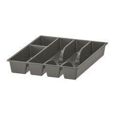 Лоток для столовых приборов IKEA SMACKER 31x26 см, серый