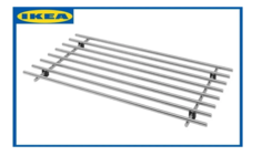 Подставка под горячее IKEA LAMPLIG 50x28 см, нержавеющая сталь