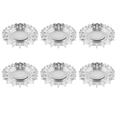 Светильник с подсветкой Feron 41848 GU5.3 MR16 CD3910 прозрачный хром 6 шт