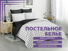 Комплект постельного белья Alanna Мунайс простыня на резинке по кругу евро