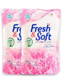 Гель для стирки LION Fresh&Soft для всех типов тканей, концентрированный, 2 шт по 400 мл
