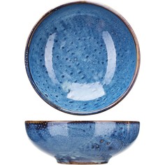 Салатник Kunstwerk Ирис фарфор 0,75л;D=180,H=65мм голубой