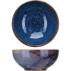 Салатник Kunstwerk Ирис фарфор 400мл D=135,H=58мм голубой