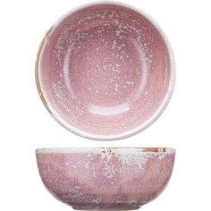 Салатник Kunstwerk Пион фарфор 0,5л D=145,H=60мм розовый, 2 шт