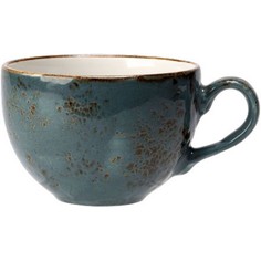 Чашка чайная Steelite Крафт Блю фарфор 228мл;D=9,H=6см синий коричневый