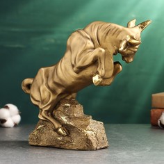 Фигура Хорошие сувениры Бык на камне 21х25х9см, бронза