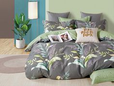 Комплект постельного белья Cleo Satin de Luxe 1,5 спальное сатин, наволочки 50х70