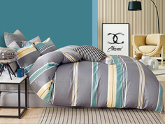 Комплект постельного белья Cleo Satin de Luxe 2 спальное сатин, наволочки 50х70