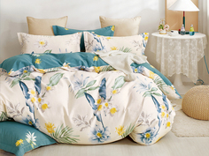 Комплект постельного белья Cleo Satin de Luxe 2 спальное сатин, наволочки 50х70