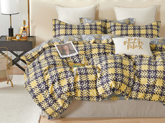 Комплект постельного белья Cleo Satin de Luxe Евро сатин, наволочки 50х70 и 70х70