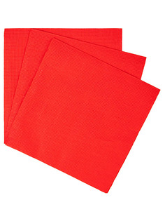 Салфетки бумажные PB Папирус 33 см, красный, 300 шт No Brand