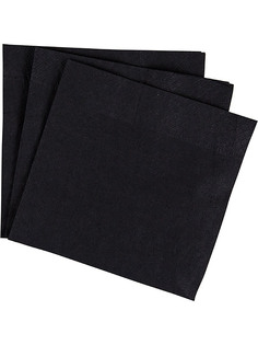 Салфетки бумажные 2-х слойные PB Папирус 24 см, черный, 250 шт No Brand