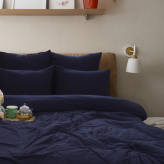 Однотонное постельное белье евро Cleo Pastel Symphony, наволочки 50х70 и 70х70