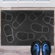 Коврик придверный Blabar резиновый 40х60 см черный для прихожей