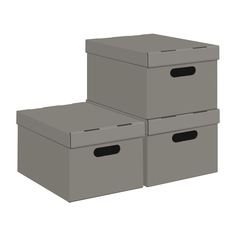 Короб картонный Valiant 25х33х18.5 см, набор 3 шт
