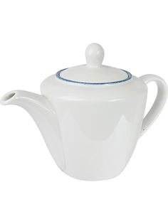 Чайник заварочный Steelite Blue Dapple фарфоровый 600 мл белый