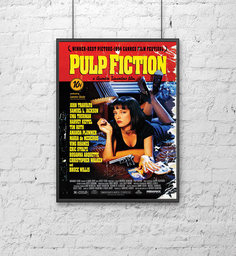 Постер Poster Mall Кино Криминальное Чтиво Pulp Fiction 30x40 см