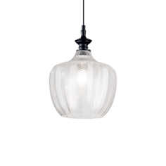 Светильник подвесной ideal lux Lord SP1 60Вт Е27 230В Черный Стекло 263632