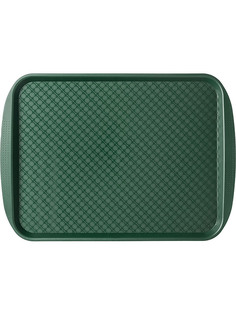 Поднос прямоугольный Restola пластиковый 45x35 см зеленый
