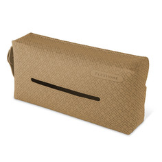 Подвесной органайзер под салфетки FlexHome, с петлей на кнопках, экокожа, цвет бежевый