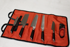 Набор кухонных ножей TuoTown FERMIN-W + Сумка-Скрутка + Точилка 5 шт