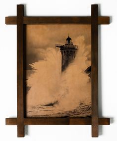 Картина BoomGift Шторм, натуральная кожа