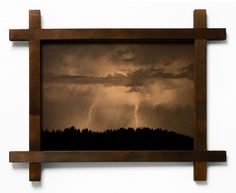 Картина BoomGift Молния, натуральная кожа