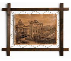 Картина BoomGift Римский форум, Италия, натуральная кожа
