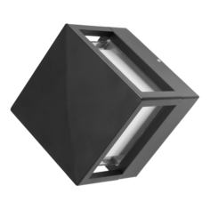 Настенный светодиодный светильник Feron Nuovo 3000К IP54 черный duwi 24376 2