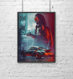 Постер Poster Mall Киберпанк 2077 Сильверхенд 30х40 см