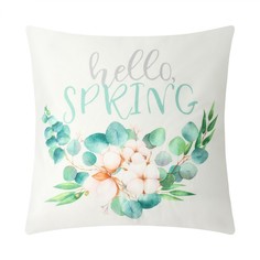 Чехол на подушку Этель, Spring 9603062, 40х40 см, 100% п/э, велюр