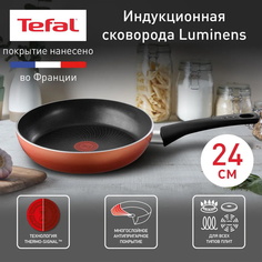 Сковорода Tefal Luminens 04229124, 24 cм, с индикатором нагрева, антипригарное покрытие