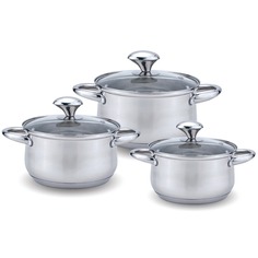 Набор посуды Kelli KL-4210 3 кастрюли из нерж стали