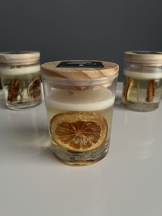 Свеча ароматическая New style стеклянный подсвечник с крышкой