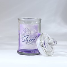 Свеча Sweet home, 9687815, аромат лаванда, в банке No Brand